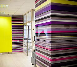 Placare cu sticla colorata-Stripes