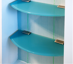 Polite sticla turquoise